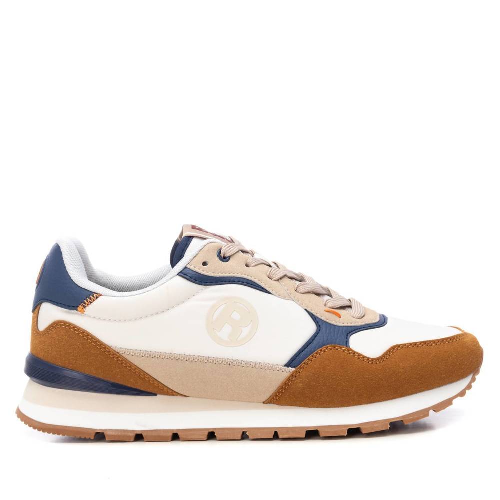 NEW XTI men's casual sneakers in light brown
